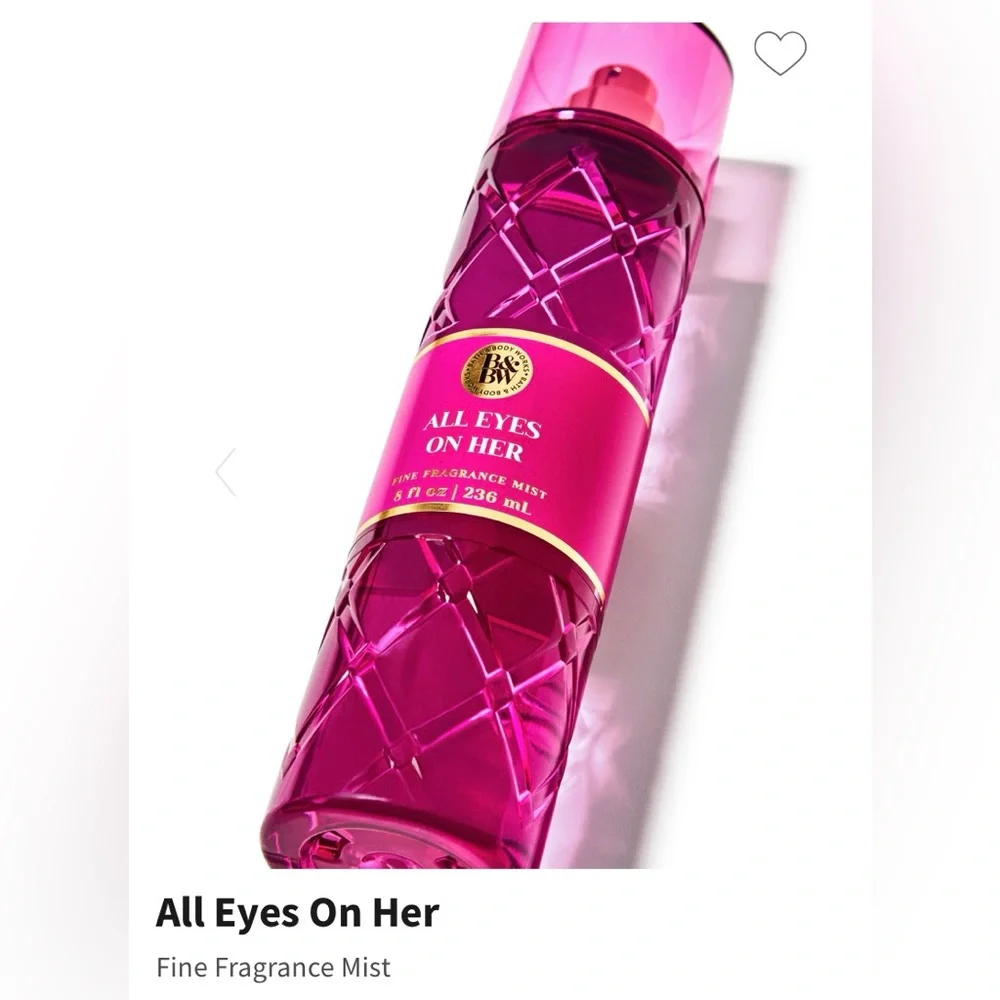🆕🪷 BATH & BODY WORKS “ALL EYES ON HER” FINE FRAGRANCE MIST. BRAND NEW FULL SIZE